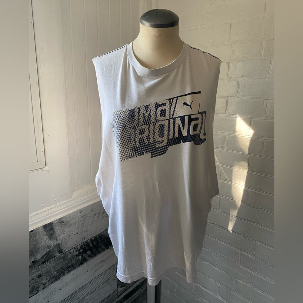 PUMA men’s cut off gym tee
